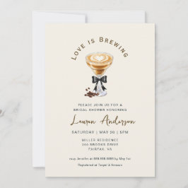 ラブはコーヒーを淹れて ブライダルシャワーパーティー 招待状