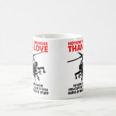 ラブは強い面白マグカップ コーヒーマグカップ (中央)