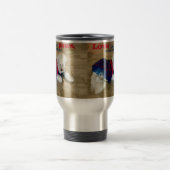 ラブは4足の引用文とカスタム トラベルマグ (中央)