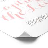 ラブをキャプチャ ブラッシュ ウェディング ハッシュタグ サイン (角)