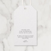 ラブを咲かせ フラワーバー フェイバー ゴールド ギフトタグ (裏面)