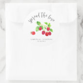 ラブを広げて ラズベリージャム ウェディングギフト クラシック ラウンドシール (バッグ)