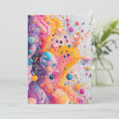 ラブを添えて招待 | カラーポップ 招待状 (スタンド正面)