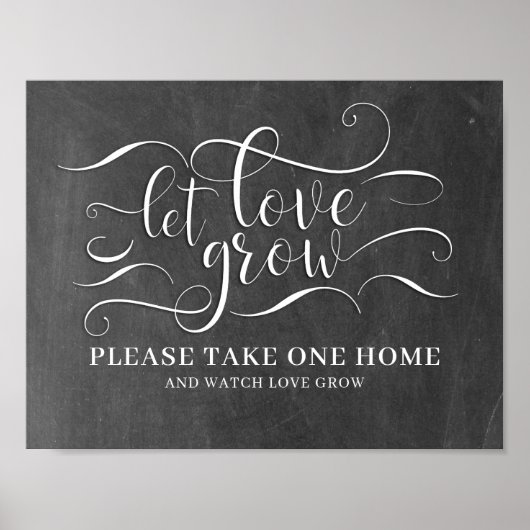 ラブを育てて ウェディングサイン ポスター (正面)