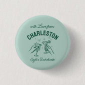 ラブを込めて出身地からバチェロレッテ 缶バッジ (正面)