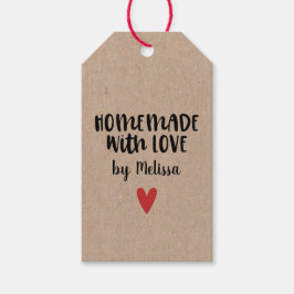 ラブを込めて手作り Kraft 個別設定 ギフトタグ