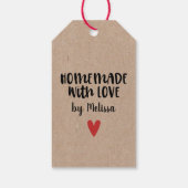 ラブを込めて手作り Kraft 個別設定 ギフトタグ (裏面)