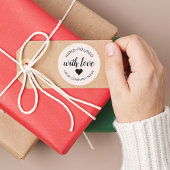 ラブを込めて手吹き製のキャンドル ラウンドシール