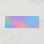 ラブを込めて特別に  ミニビジネスカード スキニー名刺 (裏面)