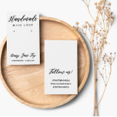 ラブアかわいらしーリングディスプレイ付き手作りスクリプト 名刺