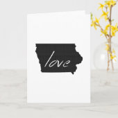 ラブアイオワポートレート挨拶 カード (黄色い花)