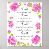 ラブアイコリント13文字フローラ ポスター (正面)