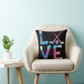 ラブアイスホッケーガールズホッケーギフトアイスホッケー クッション (椅子)