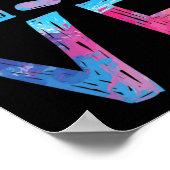 ラブアイスホッケーガールズホッケーギフトアイスホッケー ポスター (角)