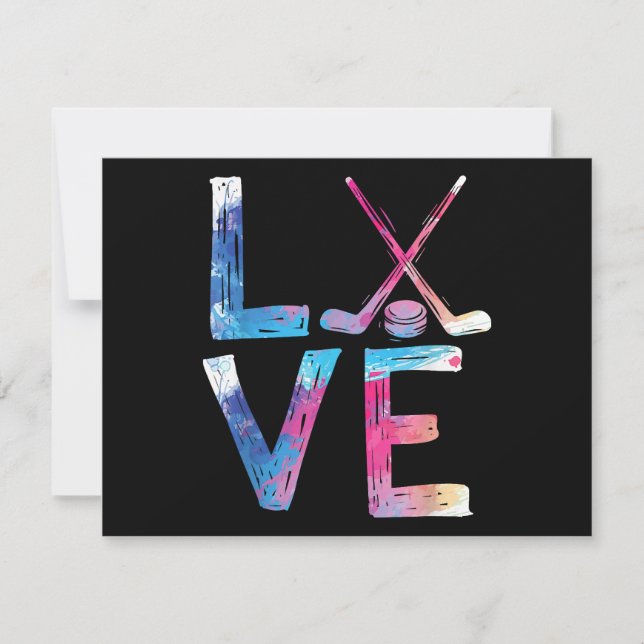 ラブアイスホッケーガールズホッケーギフトウィメンズアイスフック (正面)