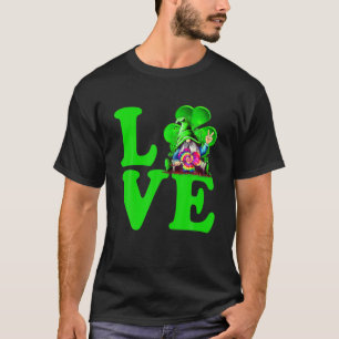 ラブアイリッシュ格言タイシャムロックサンパトリックの日Hippi Tシャツ