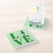 ラブアイリッシュ格言 ガラスコースター (アングル)