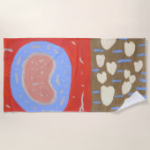 ラブアイル ビーチタオル (正面)