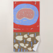 ラブアイル ビーチタオル (正面)