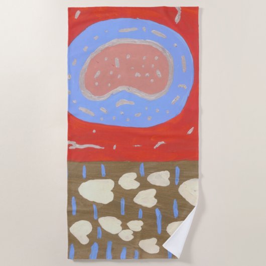 ラブアイル ビーチタオル (正面)