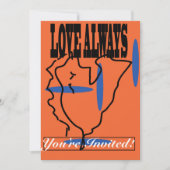 ラブアウォーライズ招待状 招待状 (正面)