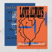 ラブアウォーライズ招待状 招待状 (正面/裏面)