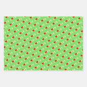 ラブアクアブルーライムグリーンピンク ラッピングペーパーシート (正面3)