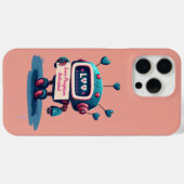 ラブアクティベートメッセージが可愛いロボット iPhoneケース Case-Mate iPhoneケース (裏面 (横))