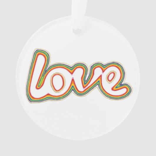 ラブアクリルオーナメント オーナメント (正面)