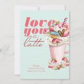 ラブアザラテかわいいスイートトリートバレンタイン シーズンカード (正面)