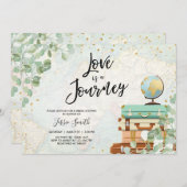 ラブアジャーニーユーカリトラベルブライダルシャワー 招待状 (正面/裏面)