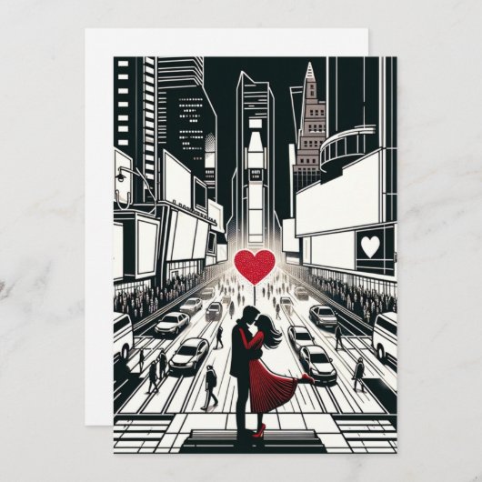 ラブアットタイムズスクエアザハートのニューヨーク シーズンカード (正面/裏面)