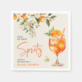 ラブアットファーストエレガントスピリッツブライダルシャワー スタンダードカクテルナプキン