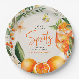 ラブアットファーストエレガントスピリッツブライダルシャワー ペーパープレート