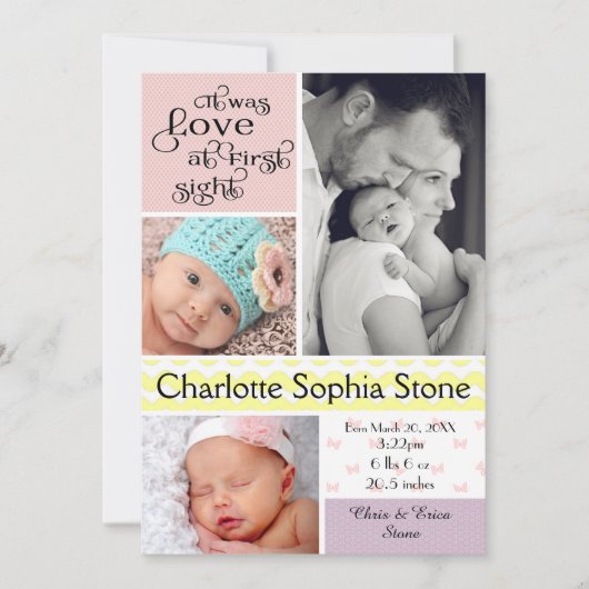 ラブアットファーストサイトコラカラフルージュ – ガール 案内状 (正面)