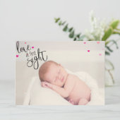 ラブアットファーストサイトベビー誕生 案内状 (スタンド正面)