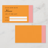 ラブアットファーストスピリッツどれくらいのキスブライダルシャワー エンクロージャーカード (正面/裏面)