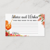 ラブアットファーストスピリッツアドバイスカード | ブライダルシャワー エンクロージャーカード (正面)