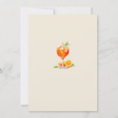 ラブアットファーストスピリッツアペロルカクテルブライダルシャワー 招待状 (裏面)