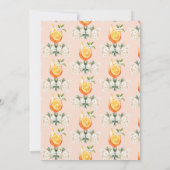 ラブアットファーストスピリッツエレガントフローラブライダルシャワー 招待状 (裏面)