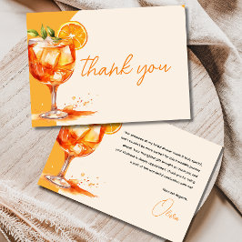 ラブアットファーストスピリッツオレンジブライダルシャワー サンキューカード