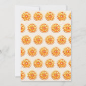 ラブアットファーストスピリッツオレンジブライダルシャワー 招待状 (裏面)