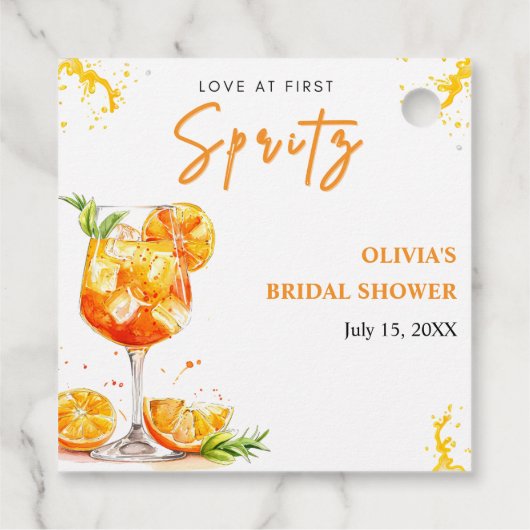 ラブアットファーストスピリッツカクテルオレンジブライダルシャワー フェイバータグ (裏面)
