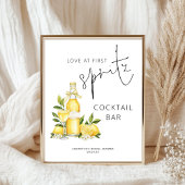 ラブアットファーストスピリッツカクテルバーブライダルシャワー ポスター