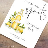 ラブアットファーストスピリッツカクテルバーブライダルシャワー ポスター