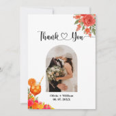 ラブアットファーストスピリッツシトラスオレンジブライダルシャワー サンキューカード (正面)