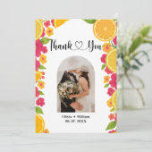 ラブアットファーストスピリッツシトラスオレンジブライダルシャワー サンキューカード (スタンド正面)