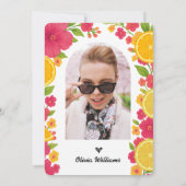 ラブアットファーストスピリッツシトラスオレンジブライダルシャワー 招待状 (裏面)