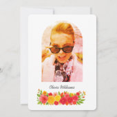 ラブアットファーストスピリッツシトラスオレンジブライダルシャワー 招待状 (裏面)