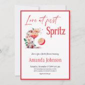 ラブアットファーストスピリッツシトラスオレンジブライダルシャワー 招待状 (正面)